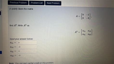 Solved Point Given The Matrix A Find A Write Chegg