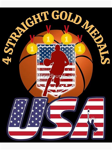 Team Usa Mens Basketball Poster For Sale By Woodburylake Redbubble