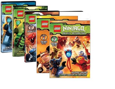 LEGO NINJAGO ROK WĘŻY CZĘŚĆ 1 2 3 4 5 PAKIET 5DVD 10962310863