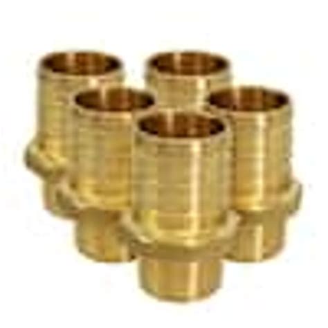 The Plumbers Choice In X In Brass Pex Barb X Male Pipe Thread