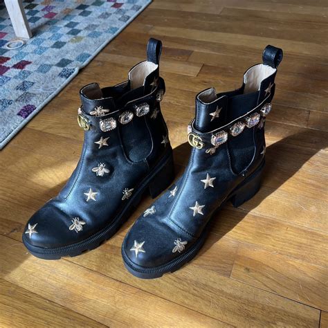 DHGATE knock off gucci boots, looks fairly real,... - Depop