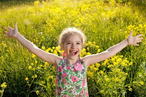 The little girl with braids 3265341 Stock Photo at Vecteezy