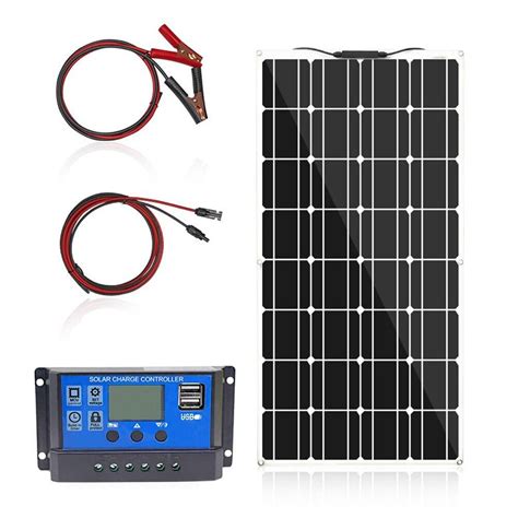 Solar Panel Power Kit 100w 200W 400w Flexible Panei 12V 24V 48V Ip67 S