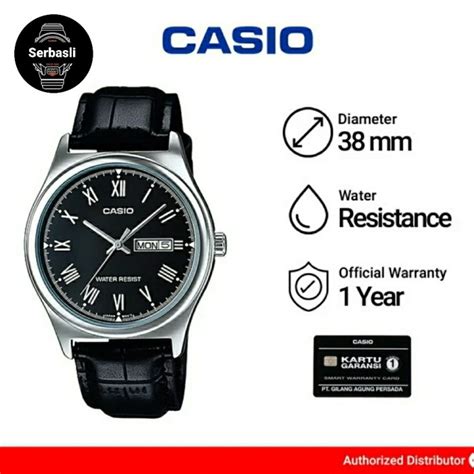 Jual JAM TANGAN CASIO ANALOG PRIA MTP V006L 1B ORIGINAL HITAM