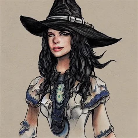 Beautiful Cowboy Witch Detailed Concept Art Stable Diffusion Openart