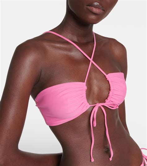 Livi Bikini Top In Pink Jade Swim Mytheresa