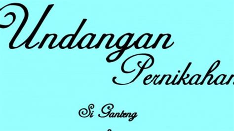 27 Font Cantik Untuk Desain Undangan Pernikahan Youtube