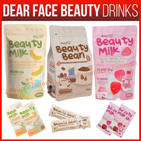 100 Original Dear Face Beauty Bean Coffee Premium Korean Mocha Coffee