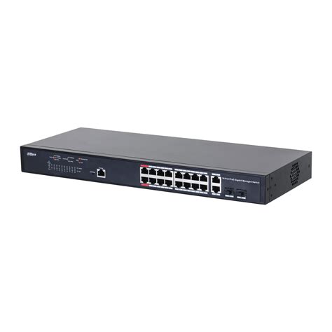 SWITCH ADMINISTRABLE 16 PUERTOS POE DH-PFS4218-16GT-130 | Premium Store