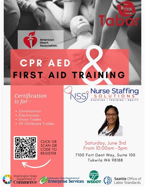 CPR AED First Aid Training Tabor100 Org