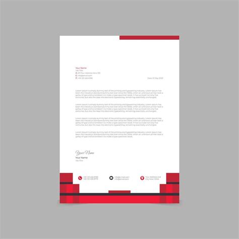 Modern Letterhead Pad Template Design 10553010 Vector Art At Vecteezy