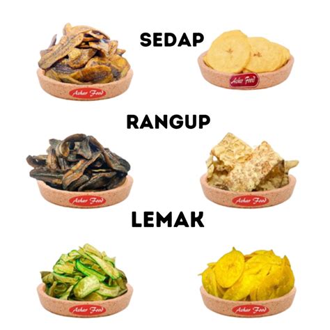 Ready Stock Kerepek Pisang Pelbagai Gm Jajan Rangup Keropok Jajan