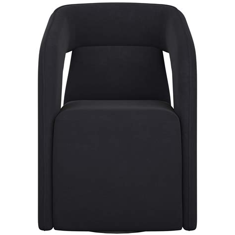 Kendrick Wheeled Dining Chair, Abbington Black – High Fashion Home