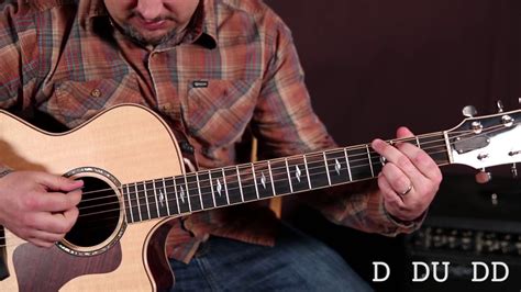 A great strum pattern for the acoutic guitar - YouTube