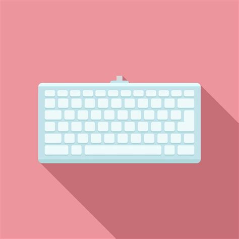 Icono de teclado inteligente ilustración plana del icono de vector de