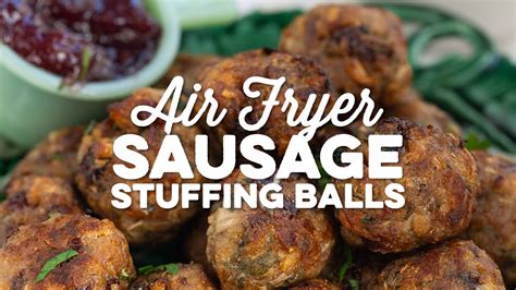 Air Fryer Stuffing Balls Supergolden Bakes YouTube