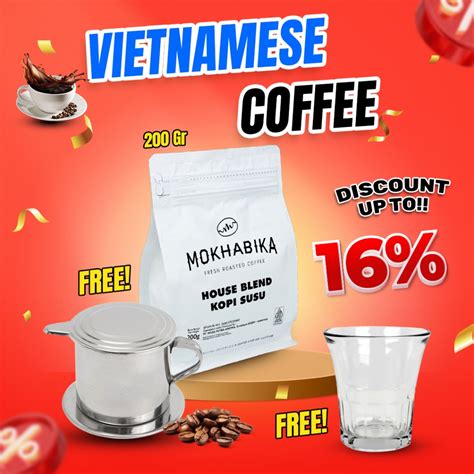 Jual VIETNAMESE COFFE HOUSE BLEND KOPI SUSU 200 GR COARSE GRIND