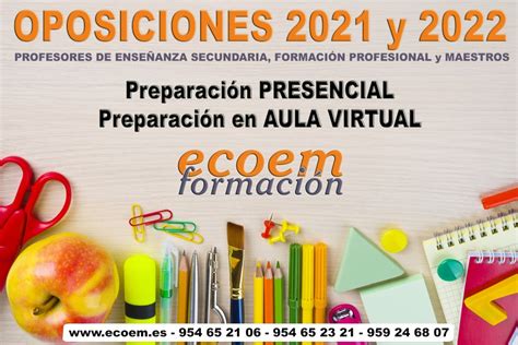 Oposiciones Profesores Secundaria y Formación Profesional