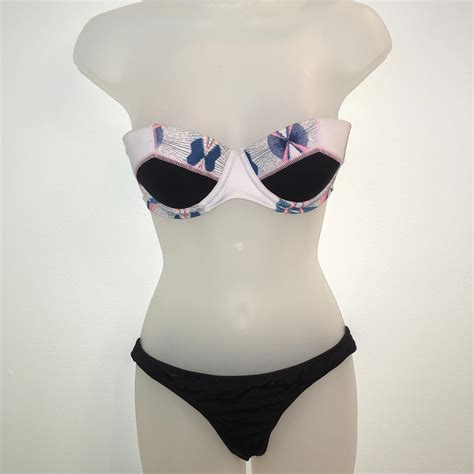 Victorias Secret Bikini Set Strapless Top And Depop