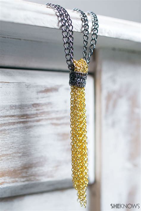 Diy Chain Tassel Necklace