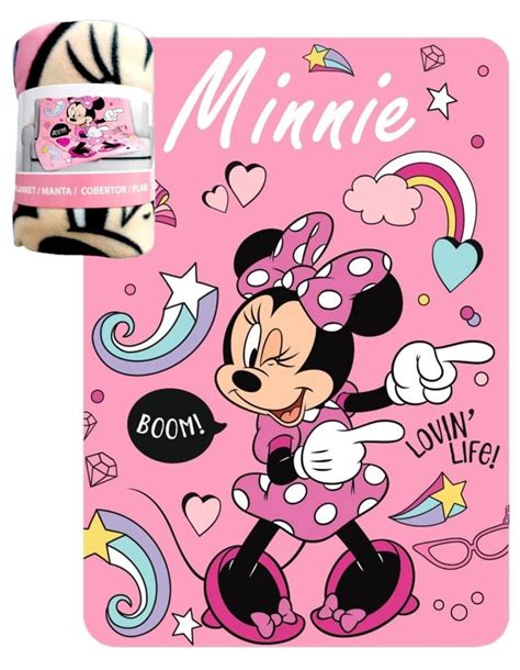 Koc dziecięcy polarowy Myszka Minnie 100x140 kocyk Disney Sklep