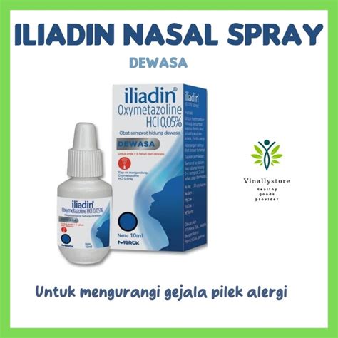 Iliadin Nasal Spray Adult (relieves nose, relieves symptoms of colds ...