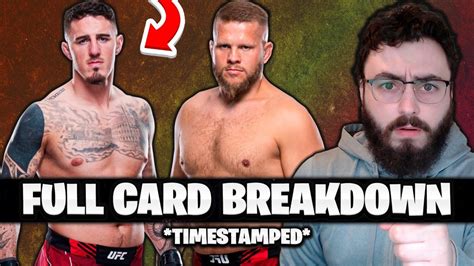 Full Card Predictions UFC London Aspinall Vs Tybura Breakdowns