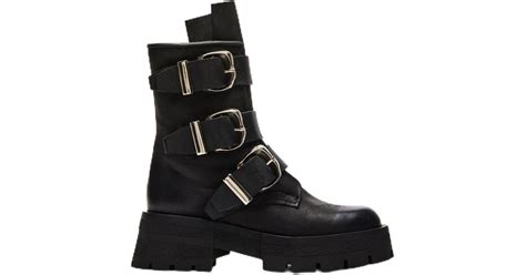 Steve Madden Roland Motorcycle Boot In Black Lyst