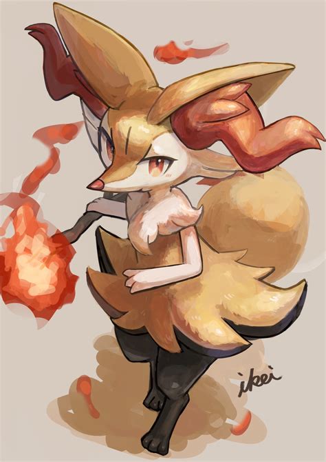 Braixen Pokemon Drawn By Ikei Danbooru