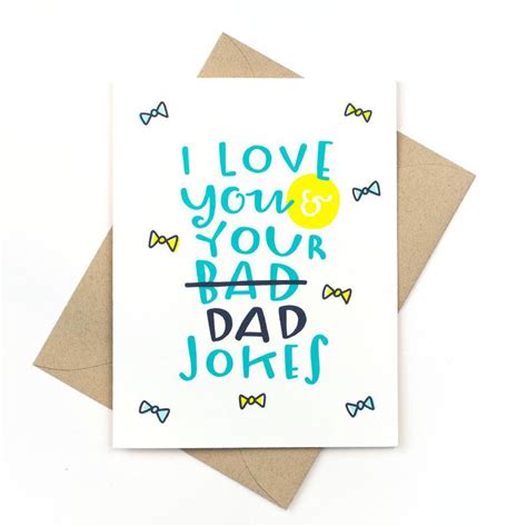 Funny father's day card dad jokes | Etsy Fathers Day Jokes, Bad Dad ...