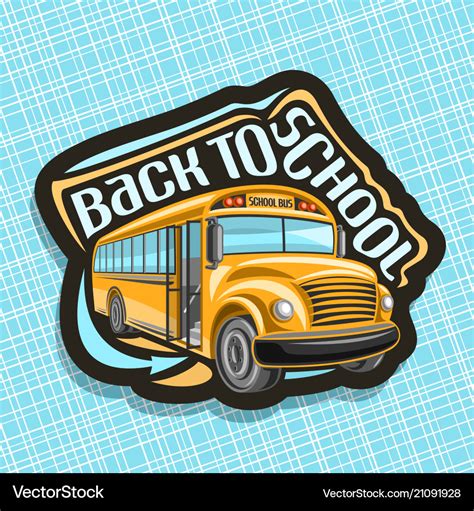 School Bus Sign Logo