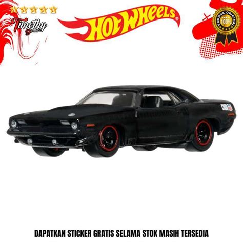 Promo Hot Wheels Premium 1970 Plymouth ARR Cuda Hitam Fast Furious Mix E Diskon 24 Di Seller