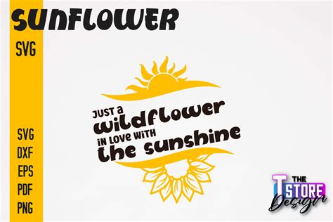 Sunflower Svg Sunflower Quotes Svg Graphic By The T Store Design · Creative Fabrica