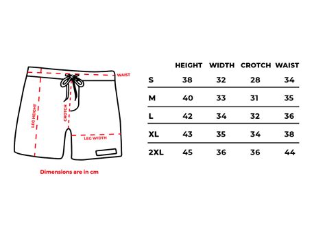 Chubbies Swim Trunks Size Chart | Portal.posgradount.edu.pe