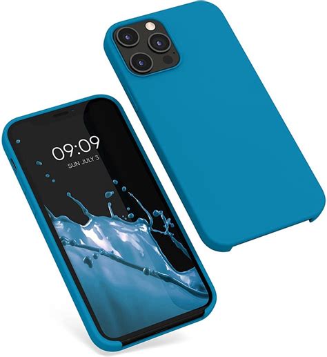 Silicone Iphone 12 Pro Max Case Blue Caseface