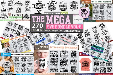 The Mega SVG Bundle Vol 8 Graphic By Svgstudiodesignfiles Creative