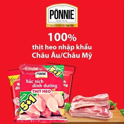 Xúc xích thịt heo Ponnie – Lins Food Mart