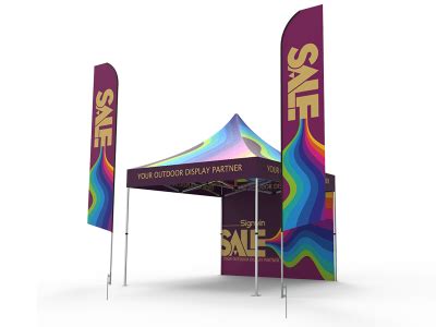 X Custom Pop Up Canopy Tent Combos Signwin