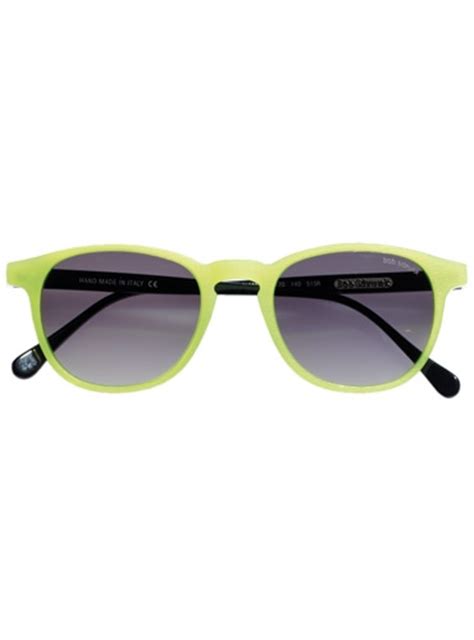 Colorful Sunglasses In Lime Green Matte