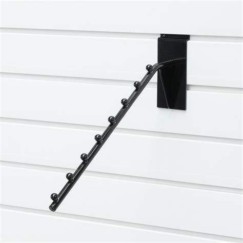 Black Waterfall Arm Rail For Slatwall Systems VKF Renzel