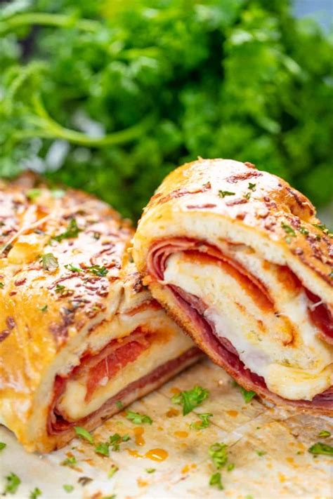 Zesty Cheesy And Perfect For Pizza Night This Italian Meat Stromboli Recipe Is An Easy And