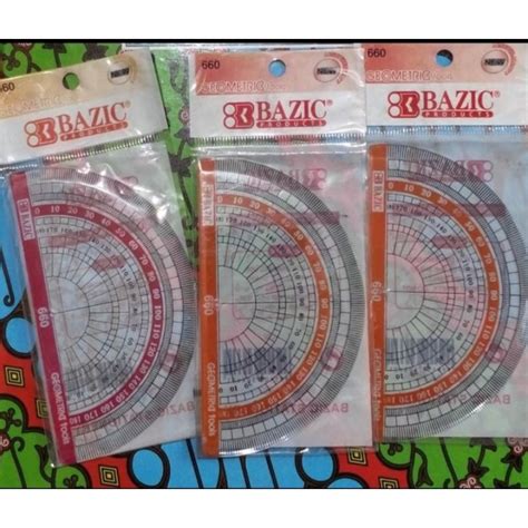 Jual Penggaris Busur Bazic Derajat Shopee Indonesia