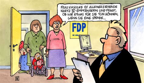 FDP Spende By Harm Bengen Politics Cartoon TOONPOOL