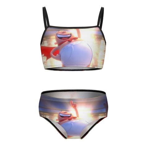 Captain Underpants Girls Bikini Swimsuits Two Piece Beach Bathing Suit Swimwear Y Cm