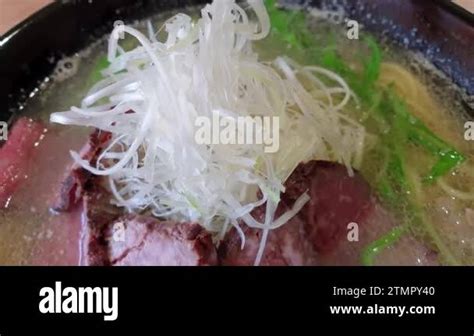 Wagyu Beef Salt Clear Soup Ramen Roasted Tajima Beef Over Shio Ramen