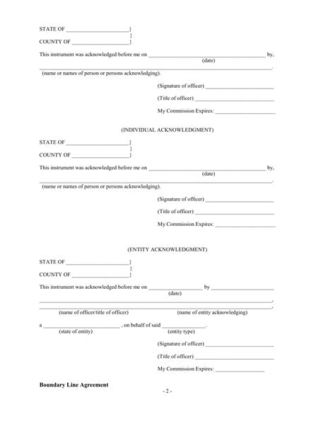 Boundary Line Agreement Template Fill Out Sign Online And Download