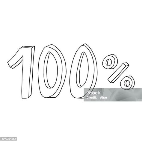 doodle kartun volume  persen ilustrasi stok  gambar