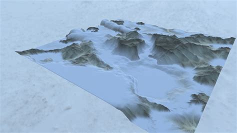 Montaña de nieve Modelo 3D 16 obj Free3D