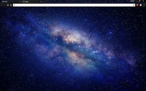 Milky Way Galaxy Google Chrome Theme | Chrome Themes