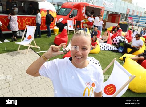 Editorial Use Only Lioness And Mcdonalds Football Ambassador Beth Mead